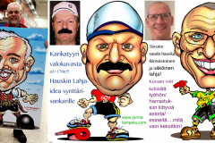 SYNTYMÄPÄIVÄLAHJA-50-VUOTISLAHJA-30V-40V-60V-LAHJAKSI-KARIKATYYRI-MUOTOKUVA-valokuvasta-karikatyyri-hinta-170e
