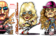 karikatyyri-muotokuva-aaltonen-remu-Mike-Monroe-Pelle-Miljoona