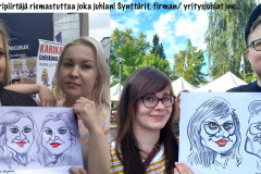 karikatyyripiirtäjä-riemastuttaa-yritysjuhlat-synttärit-firman-juhlat-yksityisjuhlanumero-ohjelmanumero-juhliin